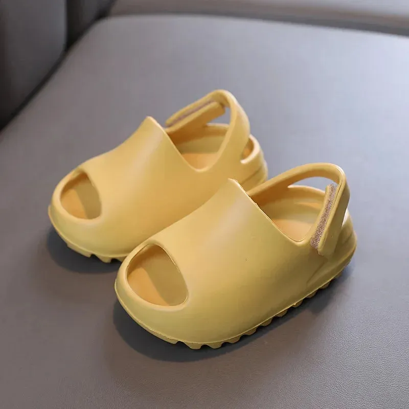 New Summer Children Sandals Boy Girl Beach Shoes Soft Comfortable Outside Kid Slippers Breathable Toddler Casual Sports Footwear