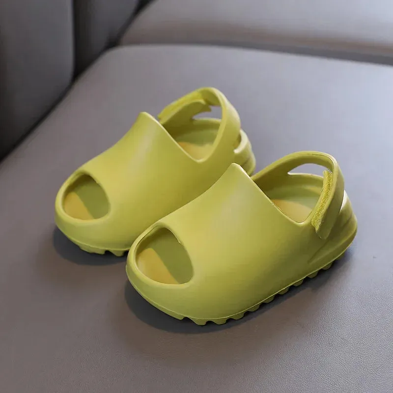 New Summer Children Sandals Boy Girl Beach Shoes Soft Comfortable Outside Kid Slippers Breathable Toddler Casual Sports Footwear