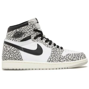 Nike Men's Air Jordan 1 Retro OG Shoes - Tech Grey / Muslin / Black / White