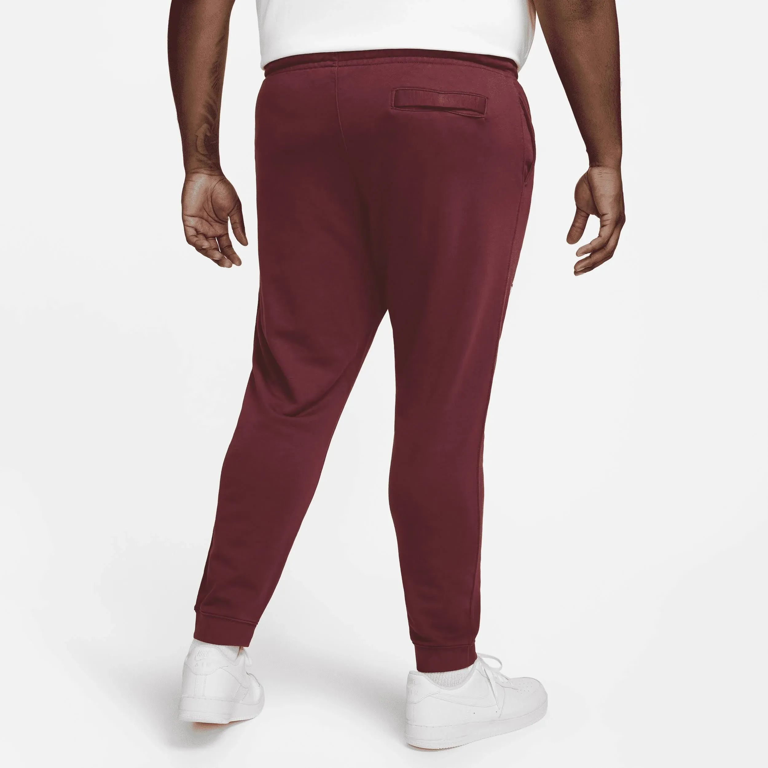 Nike Men's French Terry Pants - Burgundy Red