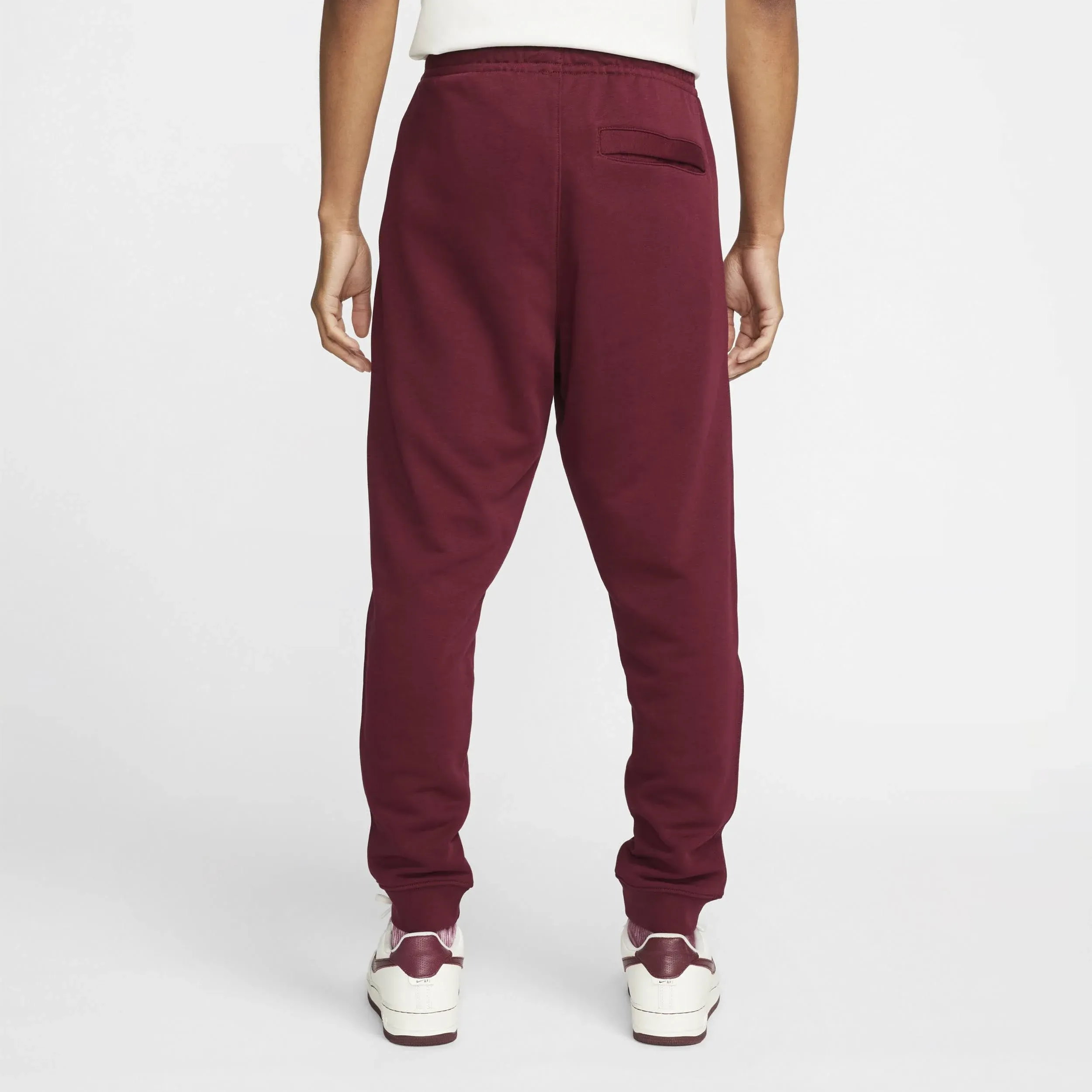 Nike Men's French Terry Pants - Burgundy Red