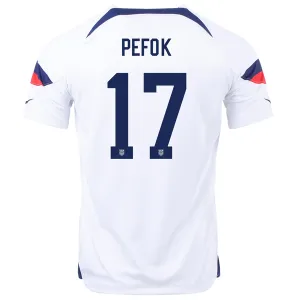 Nike United States Jordan Pefok Home Jersey 22/23 (White/Loyal Blue)