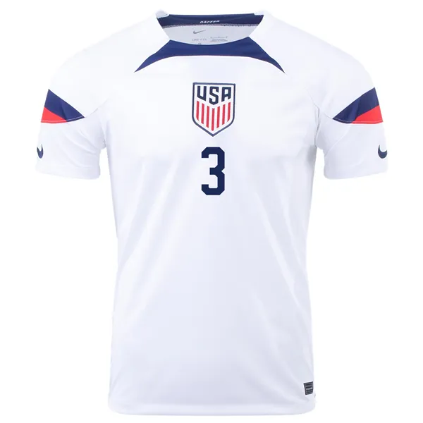 Nike United States Walker Zimmerman Home Jersey 22/23 (White/Loyal Blue)