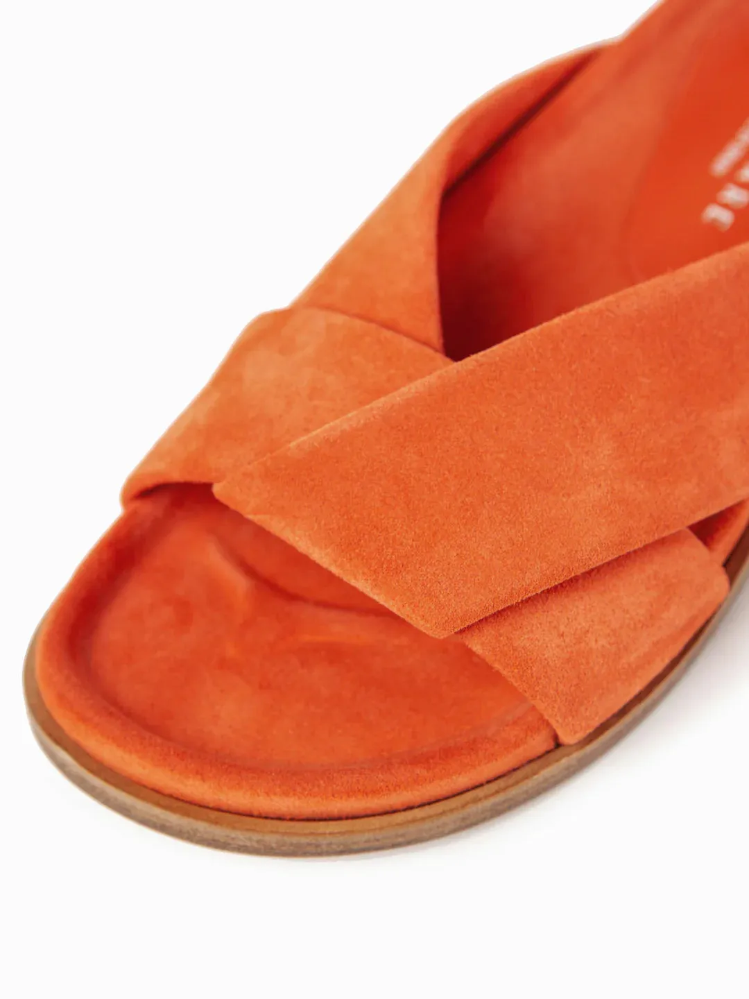 Nimega Suede Sandal - Tangerine