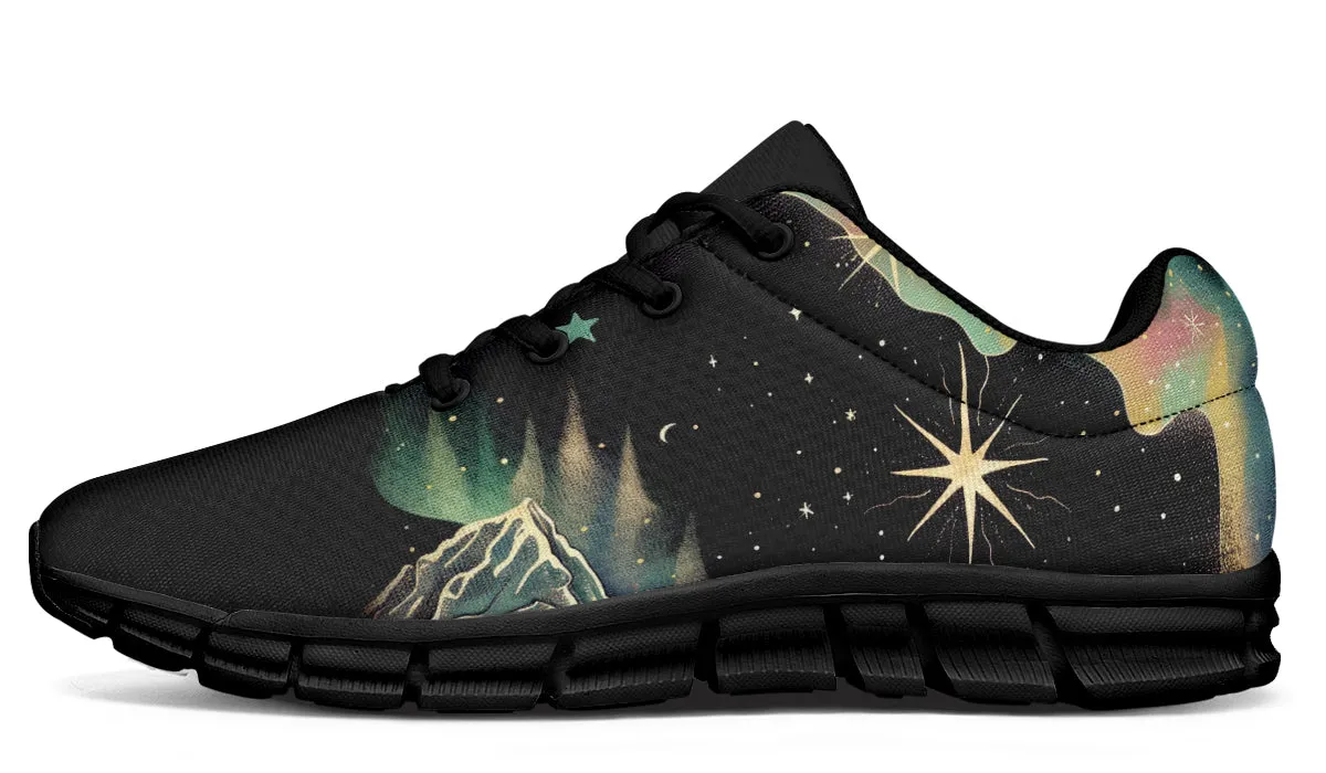 Northern Lights Athletic Sneakers - Light Breathable and Comfortable Sports Shoes with Anti-Slip Soles