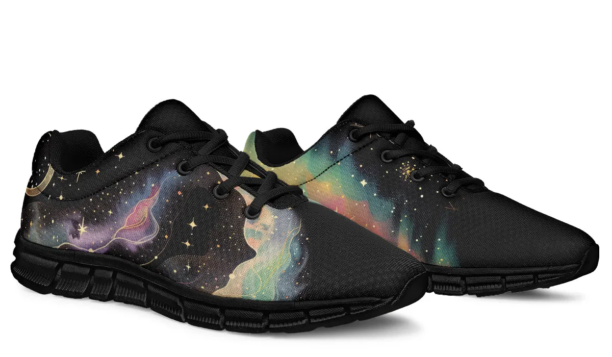 Northern Lights Athletic Sneakers - Light Breathable and Comfortable Sports Shoes with Anti-Slip Soles