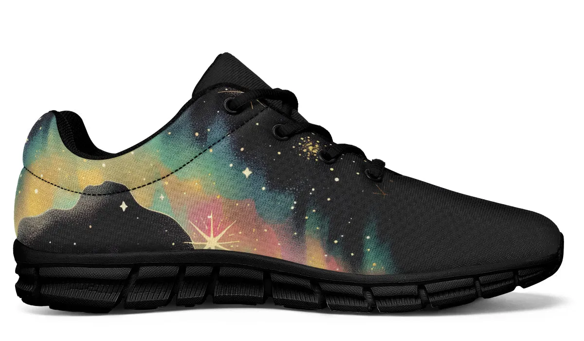 Northern Lights Athletic Sneakers - Light Breathable and Comfortable Sports Shoes with Anti-Slip Soles