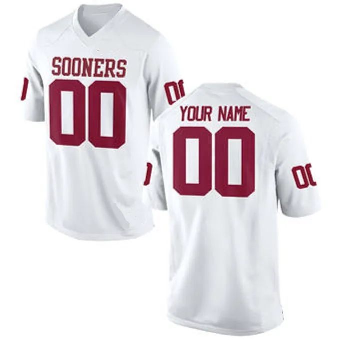 Oklahoma Sooners Customizable College Football Jersey