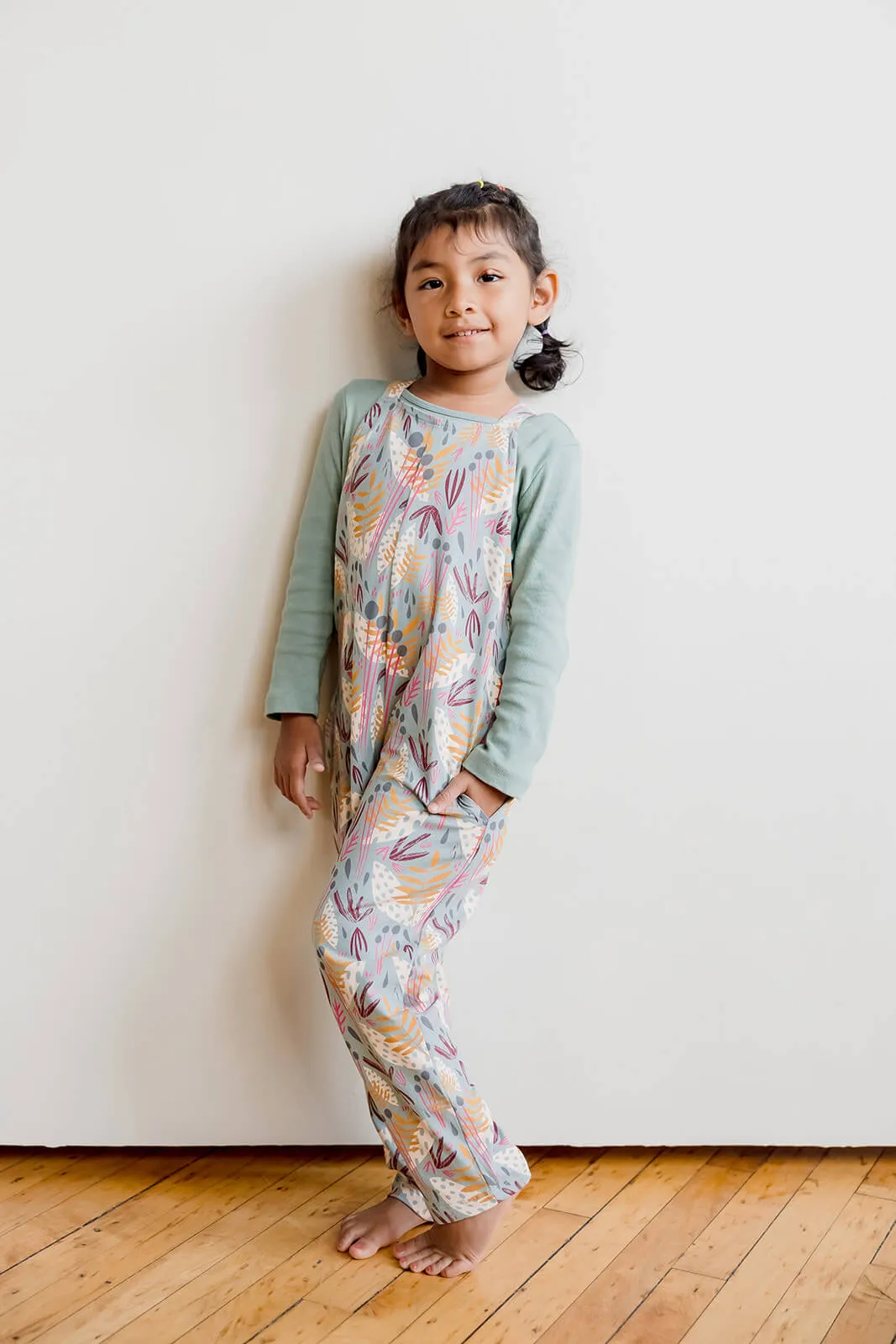 Organic Cotton Stretch Kids Jumpsuit: Whimsy