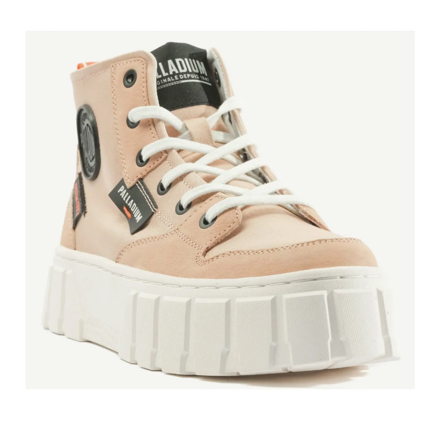 Palladium Women's Pallatower Hi in Nude Dust