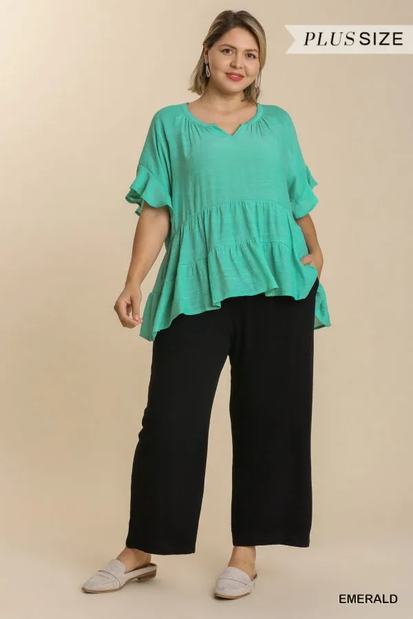 Perfect Daze Top - Emerald *Curvy*