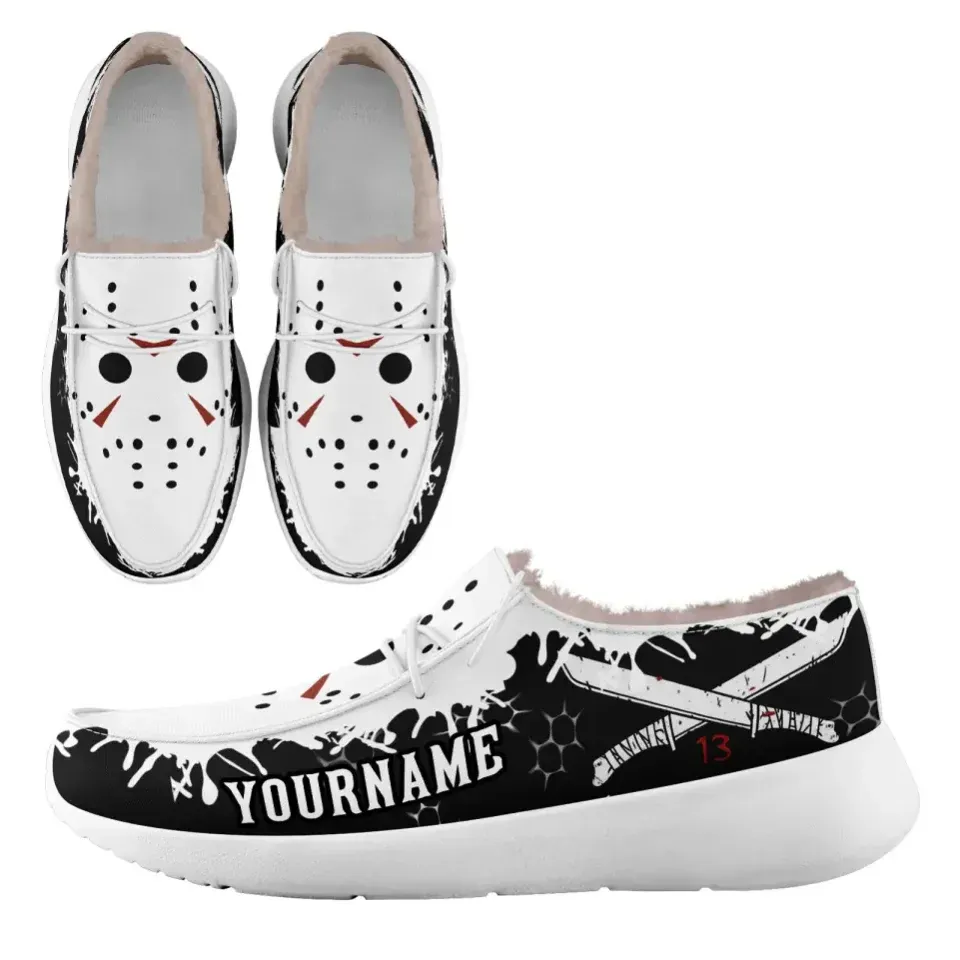 Personalized Gothic Sneakers, Custom Skull ans Skeletion Loafer Shoes,  Canvas Slip On Shoes