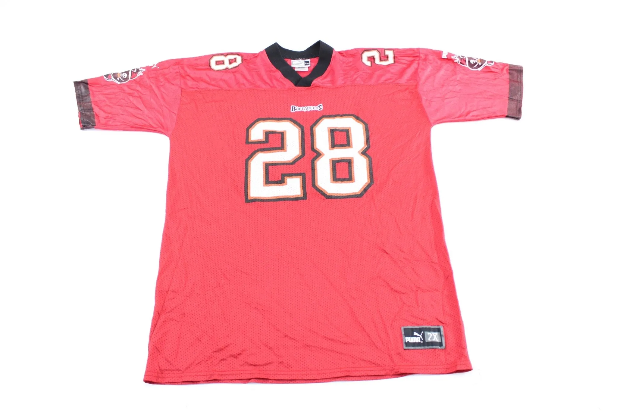 Puma Logo Tampa Bay Buccaneers Warrick Dunn Football Jersey