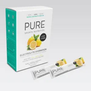 Pure Sports Electrolyte Hydration Lemon 10 sachet box 6g each