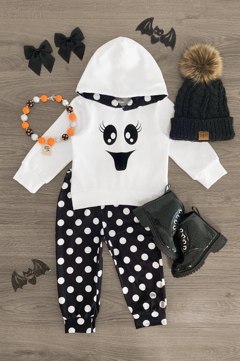 "Spooky & Sweet" Ghost Hoodie Pant Set