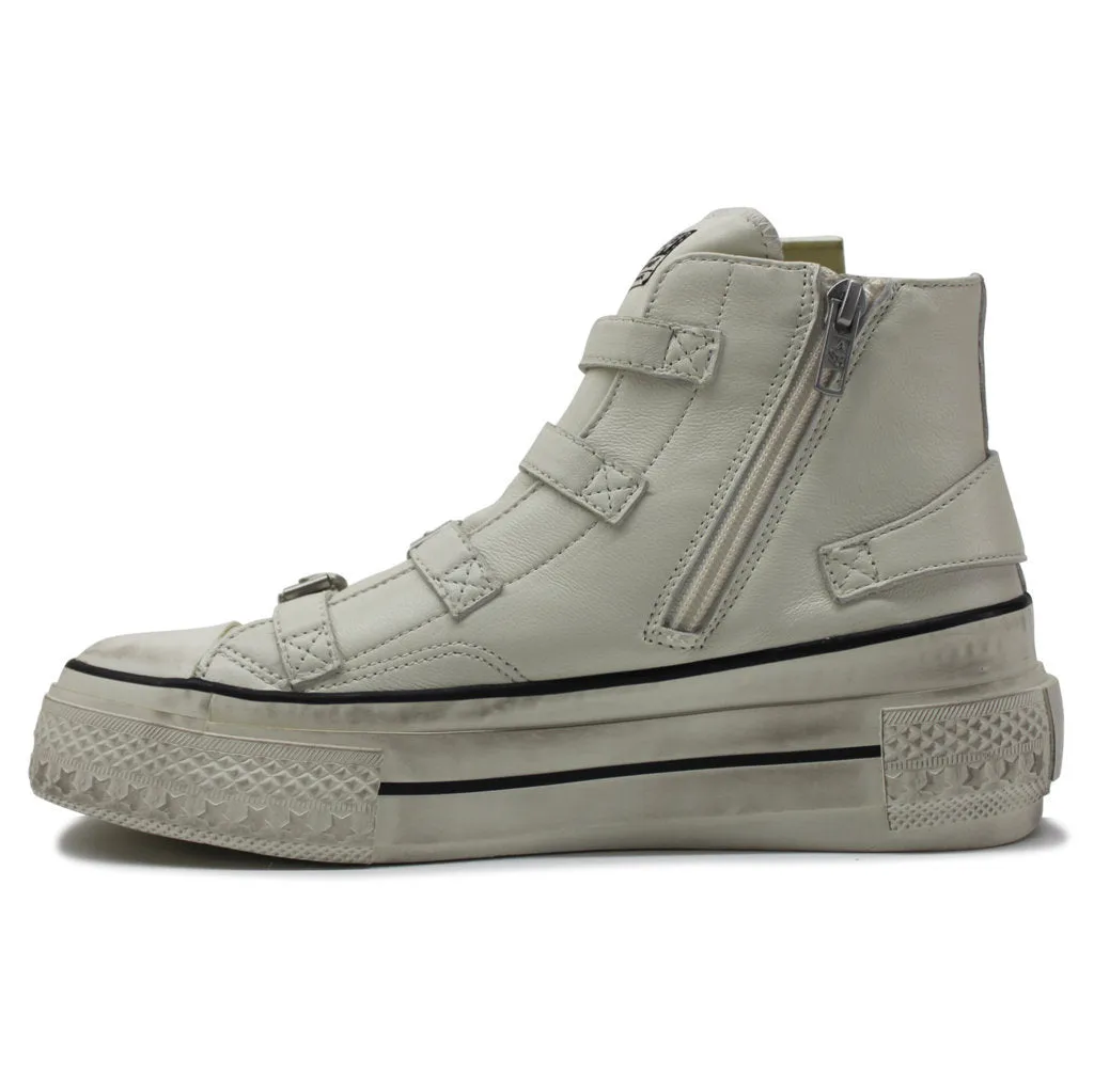 Rainbow Nappa Leather Women's High Top Trainers