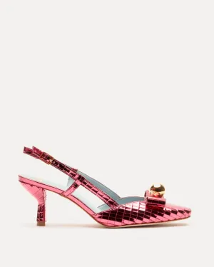 Raquel Pump Disco Leather Rose