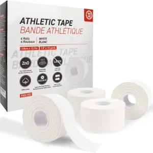 Ready First Aid Athletic Sport Tapes- (1.5' x 15 Yrd) (White)