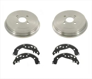 Rear Drums and Brake Shoes 3pc Kit for Toyota Yaris 2006-2013