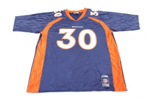 Reebok Logo Denver Broncos Terrell Davis Football Jersey