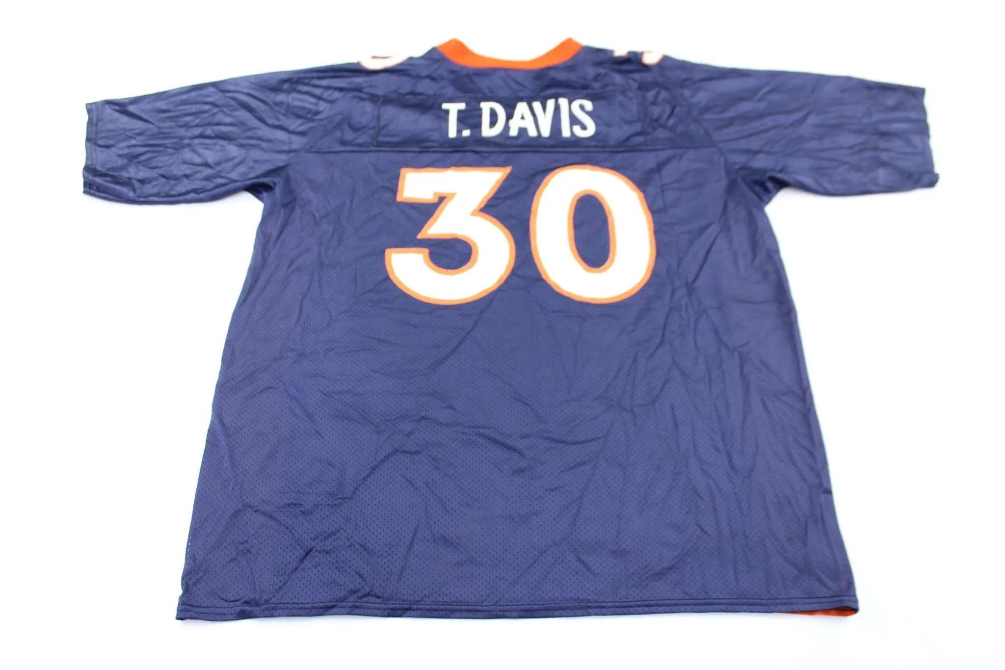 Reebok Logo Denver Broncos Terrell Davis Football Jersey