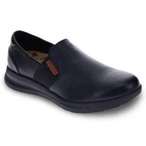 Revere Panama Black Leather Slip-On Sneaker (Women's)