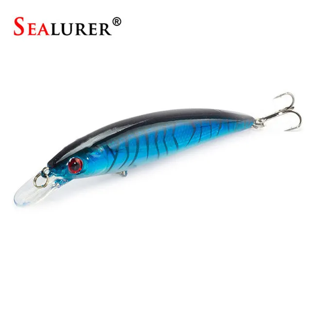 SEALURER Floating Wobbler Laser Minnow Fish Lure 11CM 13.5G Artificial Plastic Pesca Hard Bait Carp Crankbait 10Colors 1pcs/lot