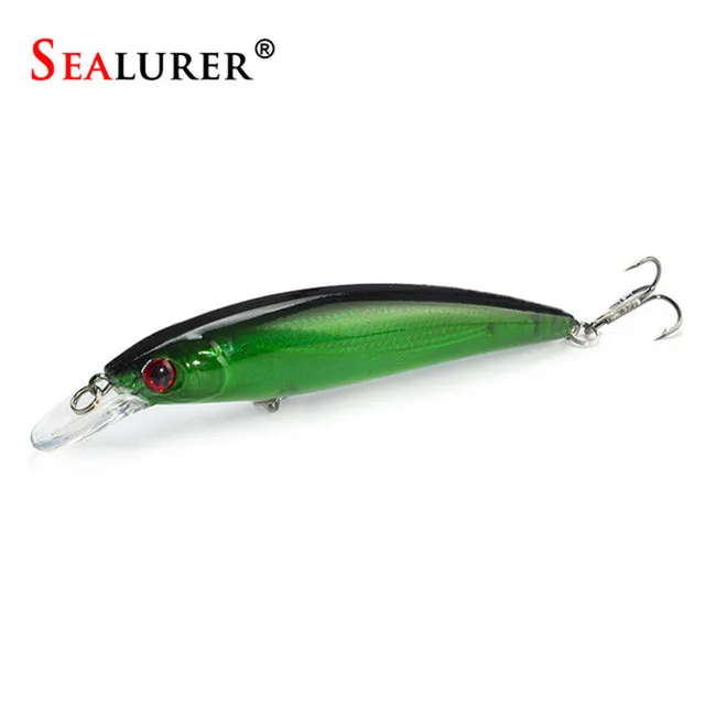 SEALURER Floating Wobbler Laser Minnow Fish Lure 11CM 13.5G Artificial Plastic Pesca Hard Bait Carp Crankbait 10Colors 1pcs/lot