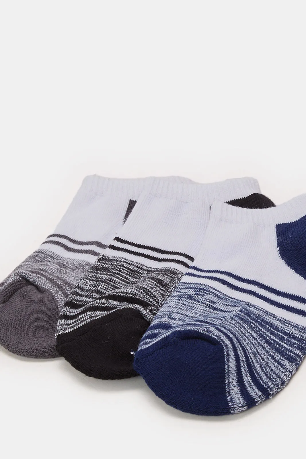 Senior Boys Assorted Sports Socks Set (3 Pairs)