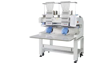 Smartstitch Embroidery Machine 2 heads, Max Speed 1200RPM, Embroidery Machine for Caps and Clothing(including embroidery starter kit)