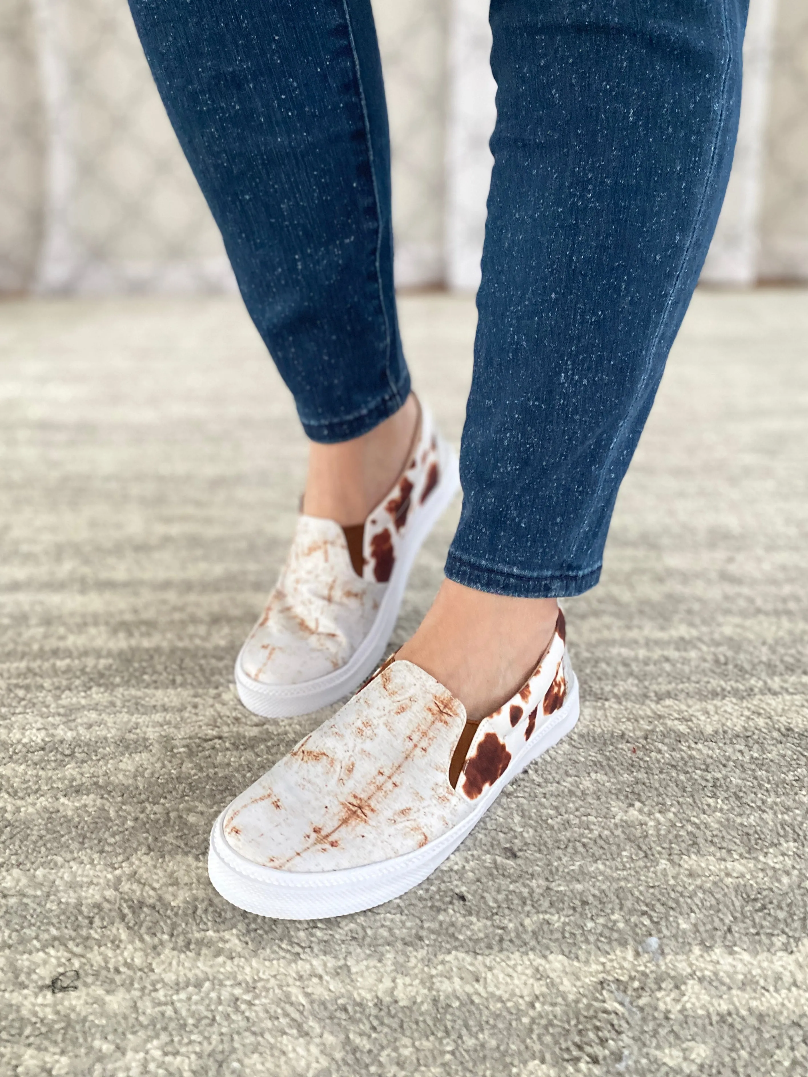 Stylin' Sneakers in Rusted White