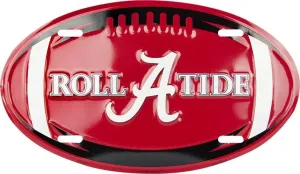 University of Alabama Crimson Tide Embossed Metal Oval License Plate