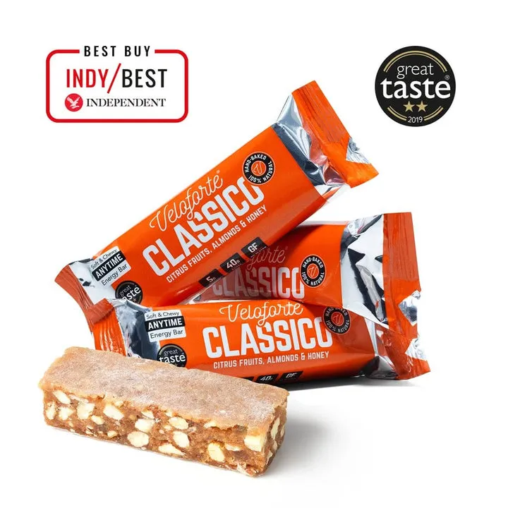 Veloforte Energy Bar Classico Citrus Fruits, Almonds & Honey 62g