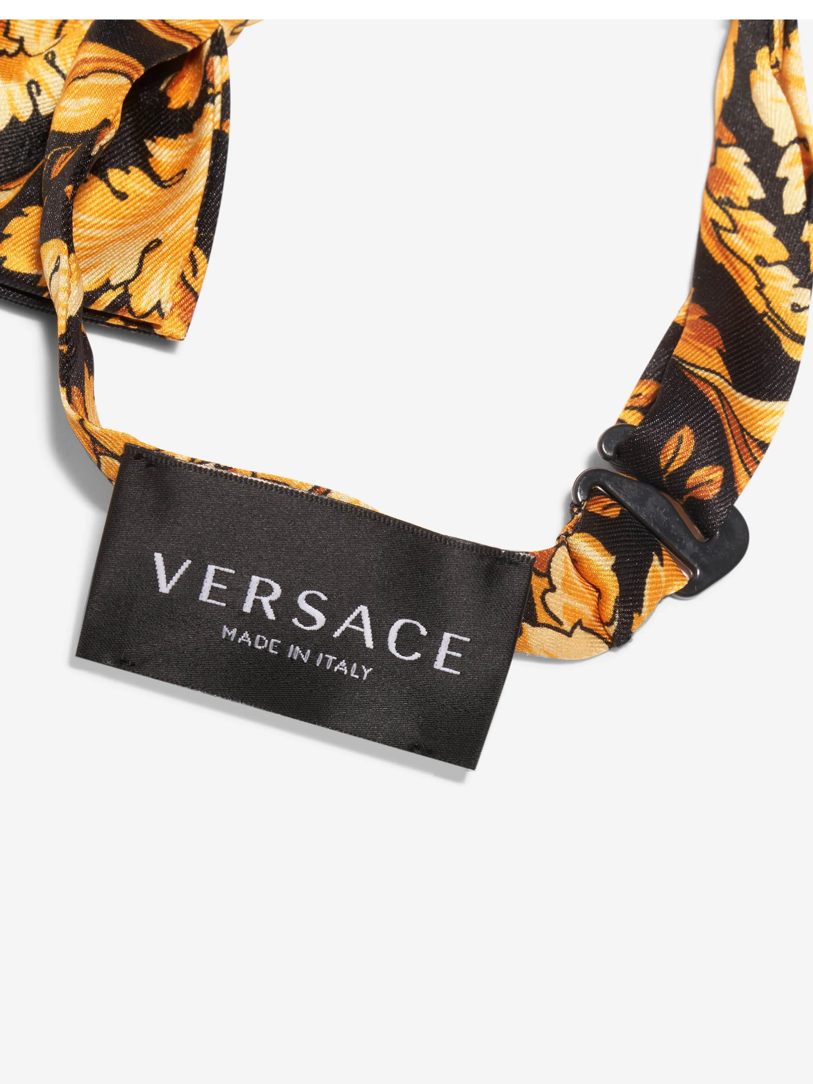 Versace Boys Barocco Bow Tie in Black