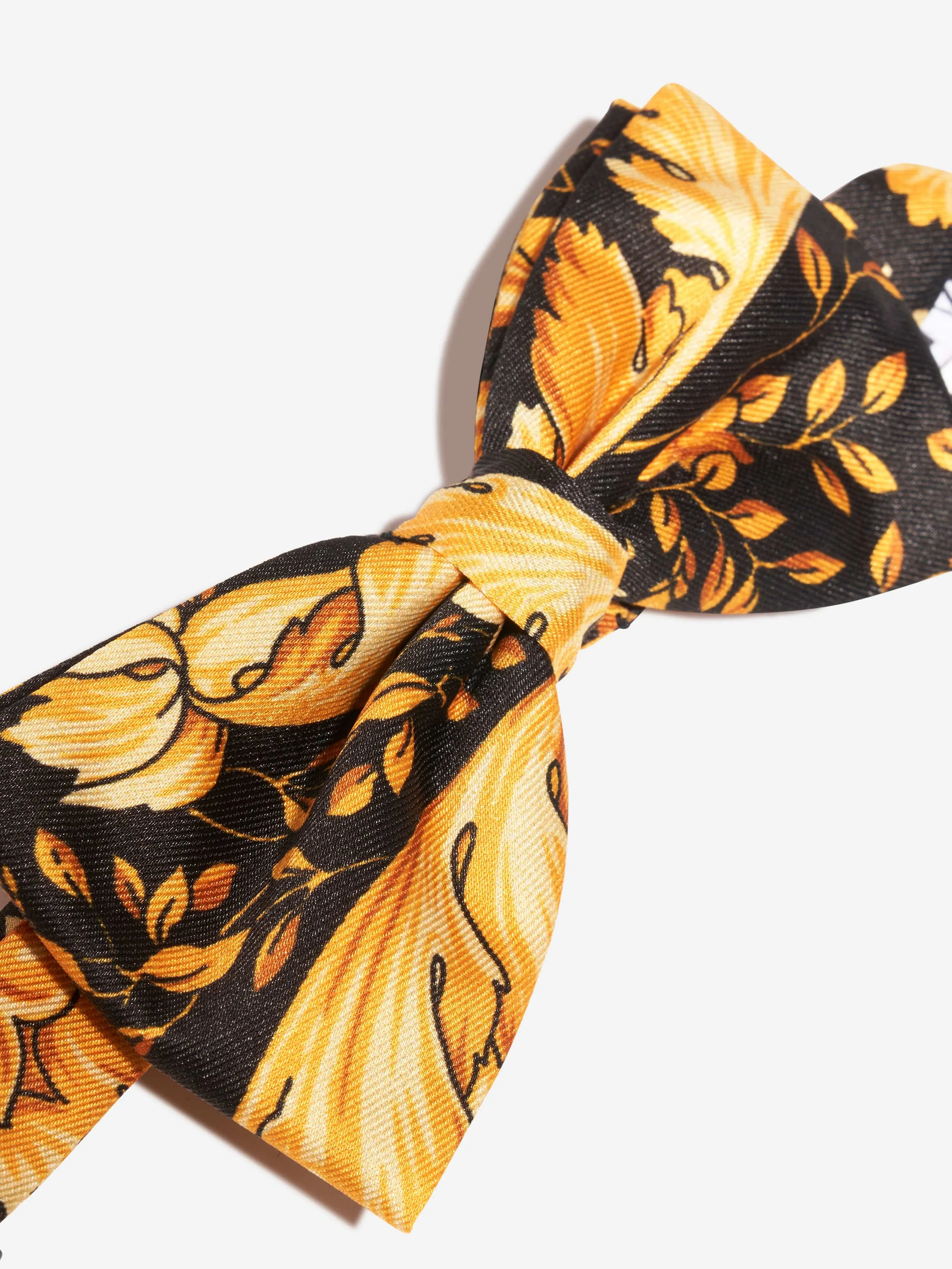 Versace Boys Barocco Bow Tie in Black