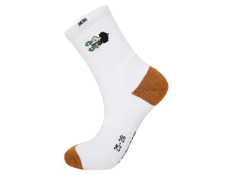 Victor X One Piece Usopp Sports Quarter Socks [Khaki] SK-OP V