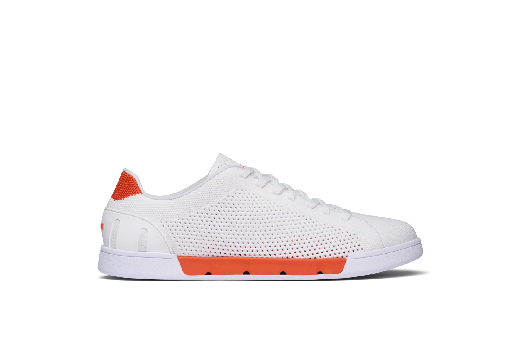 White/Swim Orange Breeze Tennis Knit