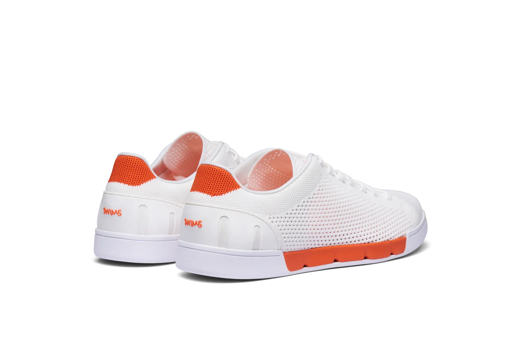 White/Swim Orange Breeze Tennis Knit