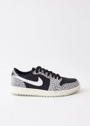 Women's Air Jordan 1 Low OG 'Black Elephant' Sneakers