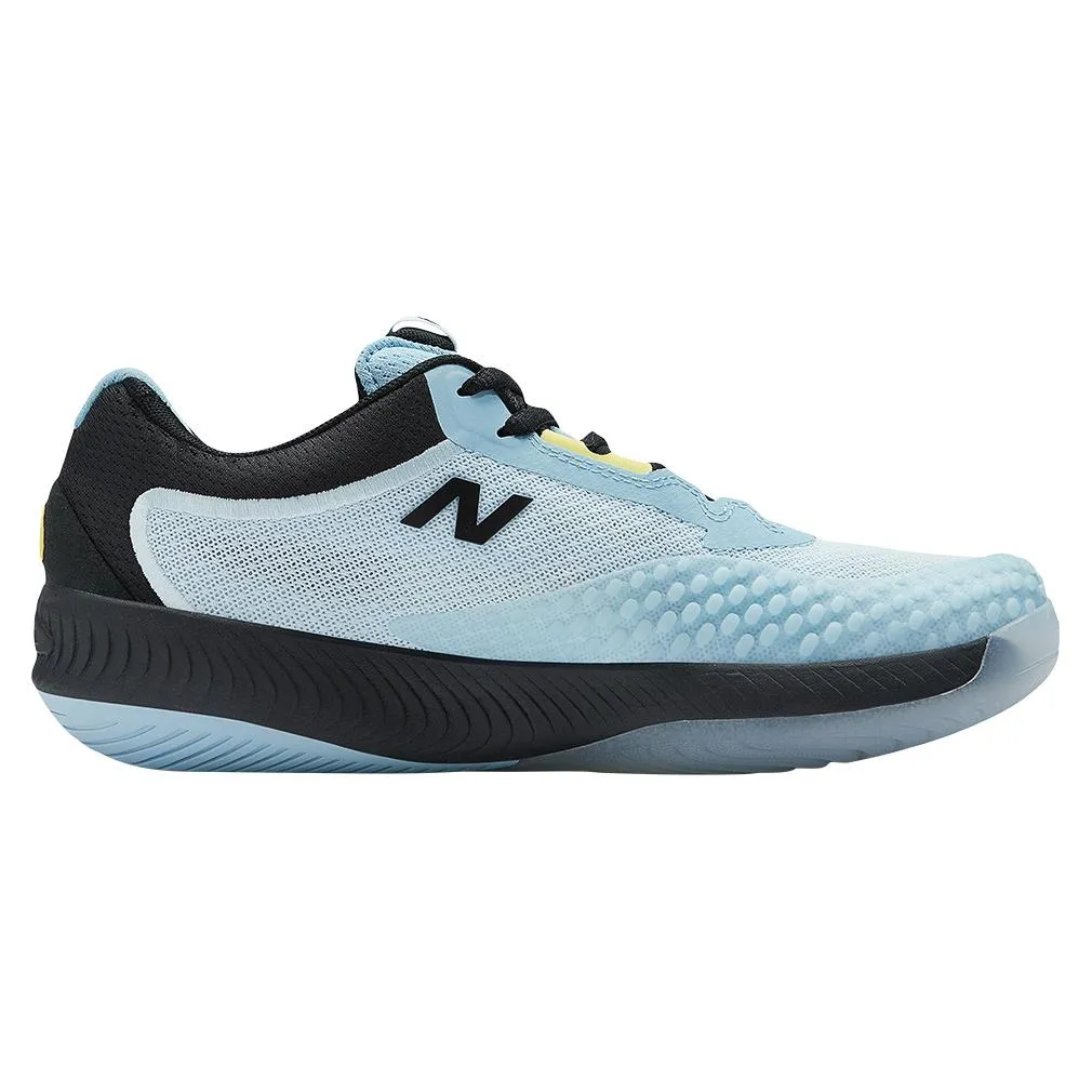 Women's FuelCell 996v6 B Width Tennis Shoes Quarry Blue and Black