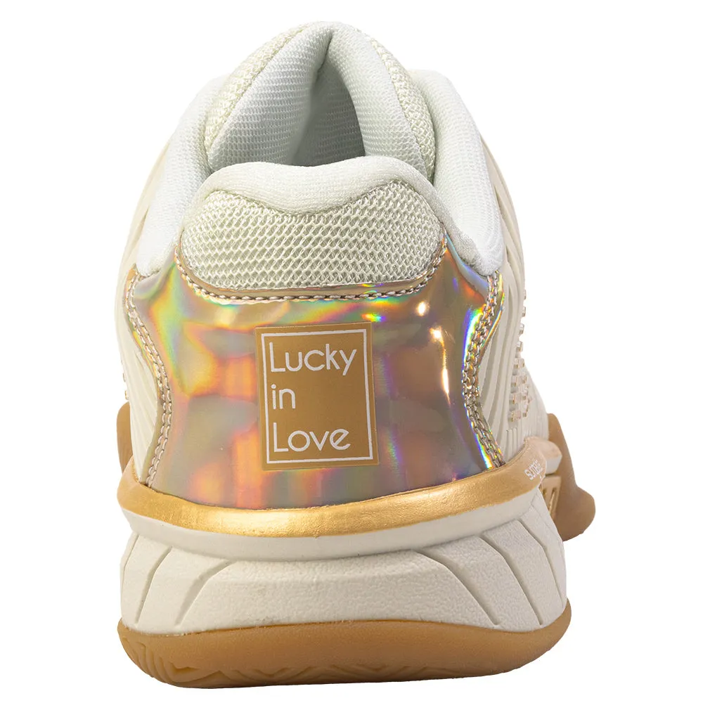 Women`s HyperCourt Express 2 X Lucky N Love Tennis Shoes Bone and Gold