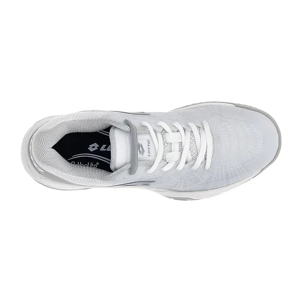 Women`s Mirage 100 Speed Tennis Shoes All White and Cool Gray 9c