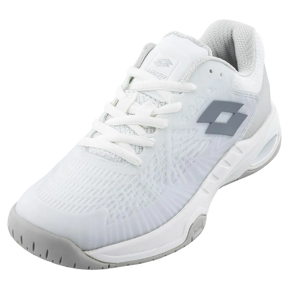 Women`s Mirage 100 Speed Tennis Shoes All White and Cool Gray 9c