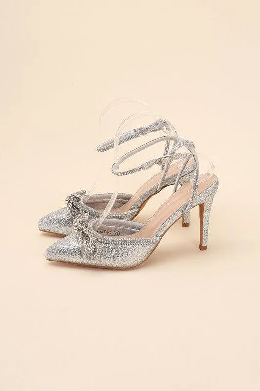 Womens Shoes Style No. Freya-5 Double Bow Heels