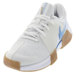 Women's Zoom GP Challenge 1 Tennis Shoes White and Light Blue