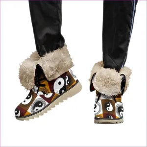 Yin Yang Men's Plush Boots